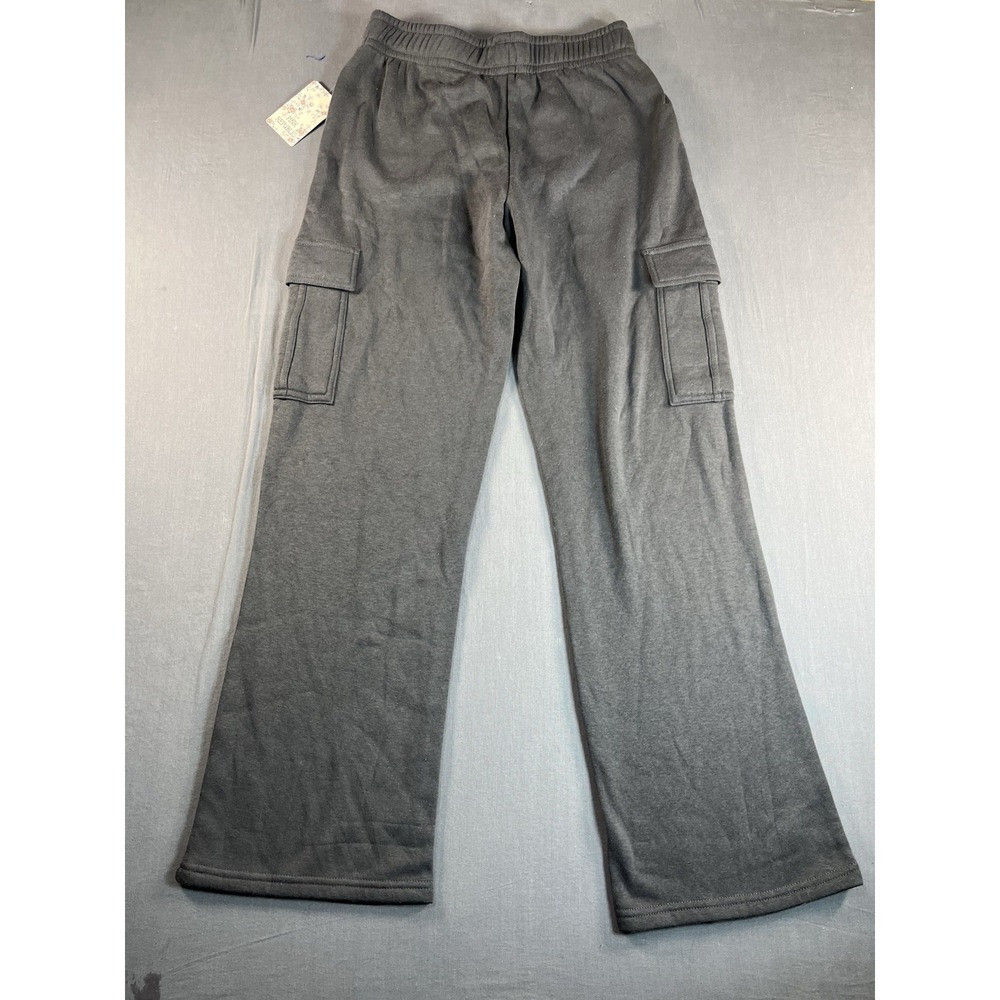 Pink Republic Women's Small Charcoal Gray Fleece Cargo Sweatpants